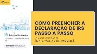 Como preencher a declaração de IRS  Passo a Passo [upl. by Adien]