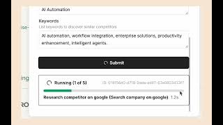 Cykel Workflow Generate a Company Competitor Analysis Summary [upl. by Yggam]