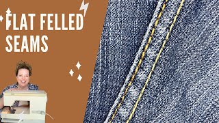 How to sew Flat Felled Seams  Flat Felled Seams Tutorial  Jeans Seams  Flat Seams [upl. by Sirovart]