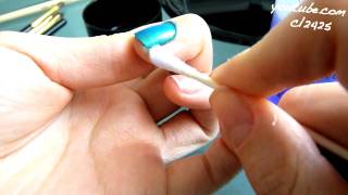 How to clean up messy nail polish application [upl. by Cini]