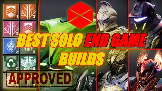 Best TRUE ENDGAME Solo BUILDS For TITANS On Every ELEMENT In Destiny 2  In To The Light [upl. by Avahc]