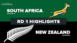 The Rugby Championship  South Africa v New Zealand  Round 1 Highlights [upl. by Aznola199]