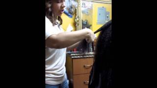 HOW TO ROLLERSET CURLY HAIR by Dominican Stylist [upl. by Okramed]