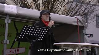 Demo Gegenwind Altötting keine Windräder in unserem Wald 02112024 [upl. by Teahan361]