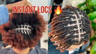 INSTANT LOCS ON THICK HAIR [upl. by Nets]