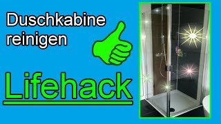 Duschkabine reinigen mit Klarspüler ❗ Dusche reinigen mit Hausmittel  Kalk entfernen amp vermeiden [upl. by Sulienroc]