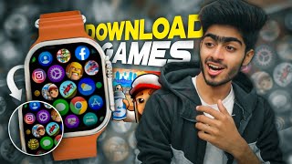 How To Download Games In T800T900 Ultra Smart Watch🔥😱 Install Games in DZ09T800 Ultra Smartwatch [upl. by Bertina]