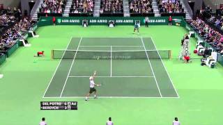 Del Potro crushes Berdych  Rotterdam 2012 [upl. by Airednaxela561]