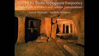 Sacred 110 hz  111 hz Malta hypogeum frequency right brain activation and cellular rejuvenation [upl. by Aikemehs579]