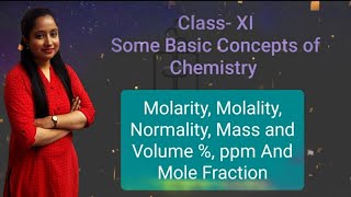 Molarity Molality Normality and Mole Fraction [upl. by Daniels]