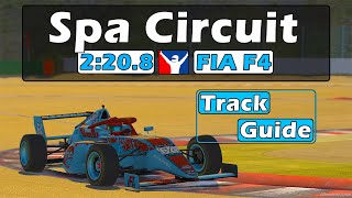 iRacing F4 Spa Track Guide  2208  2023 Season 4 [upl. by Hayes]