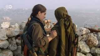 Syria Kurdish women soldiers against jihadists  Global 3000 [upl. by Ennaisoj855]