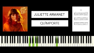 Juliette Armanet  Quimporte BEST PIANO TUTORIAL amp COVER [upl. by Atikaj]