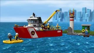 Fire Boat  LEGO CITY  60109  Product Animation [upl. by Uwton]