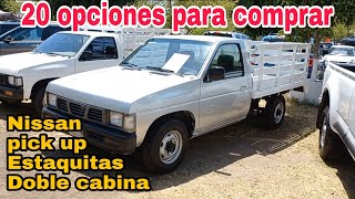 Nissan D21 np300 Doble cabina Estaquitas 20 opciones para comprar [upl. by Irot]