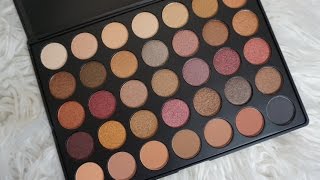 Morphe 35F Palette Swatches [upl. by Dare]