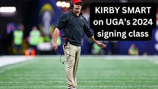 Kirby Smart comments on UGAs newest signees [upl. by Setarcos]