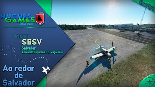 🛩 Flight Simulator 2020  IVAO  Neofly4 🛩 Salvador 🛩 Ao redor de Salvador  PA28 Turbo [upl. by Anavlis]