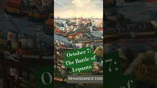 Oct 7 the battle of Lepanto englishhistory history tudordynasty elizabethi navalbattles [upl. by Ilanos]