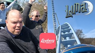 Riding Lisebergs NEW Roller Coaster Luna  OnRide POV amp Rider Cam 4K [upl. by Aketahs669]