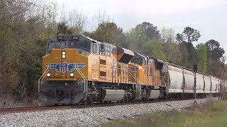 UP SD70AHT4 3031 w NS 356 Northbound Leesburg GA [upl. by Daffy454]