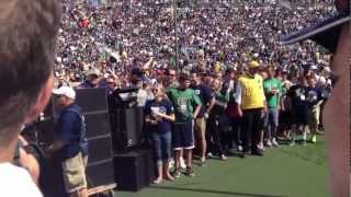 Notre Dame band emerges from the tunnel [upl. by Alegre691]