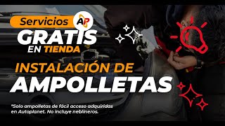 Instalación de ampolletas gratis en Autoplanet [upl. by Shieh813]