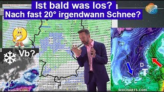 Ist bald wieder was los Erst fast 20° dann Chance auf Schnee Wettervorhersage 1322022024 [upl. by Boj]