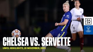 HIGHLIGHTS  Chelsea vs Servette  UEFA Womens Champions League 20212022 [upl. by Sirak]