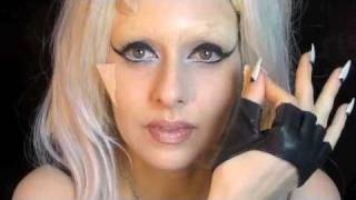 Lady Gaga Born This Way Face Spikes Makeup Tutorial Applause MTV VMA Awards 2013 Performance [upl. by Atinauq]