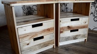 Nightstands from pallets [upl. by Ardnoid257]