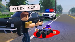 I Got Shot At A Traffic Stop His Car Wasnt Fast Enough Roblox [upl. by Nywles]