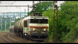 Défilé Trains de Fret à Serezin Rhône 2018 [upl. by Eloc]