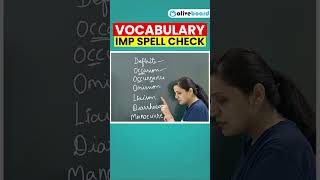 Vocabulary Important Spell Check vocabulary english trending sscexams [upl. by Jerri]