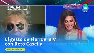 Tensión en América TV el polémico gesto de Flor de la V con Beto Casella  Minuto Argentina [upl. by Karlan897]