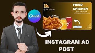 How to Design Instagram Ad Posts with Canva  canva tutorial  canva design [upl. by Esme]