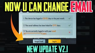 HOW TO REMOVE EMAIL IN PUBG MOBILE NEW UPDATE v21 [upl. by Briscoe]