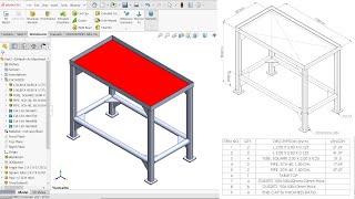 Solidworks Weldments Structural member TrimExtend End Cap amp Gusset [upl. by Verras]