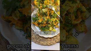 balık yanına çok güzel gitti tek başına da güzel bir salata 😋 semizotu patatessalatası salata [upl. by Feodora]