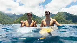 El Paraíso en Tahiti Cascadas y Tubos en Teahupoo [upl. by Lagas]