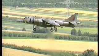 Harrier GR3 ZD669A 3Sqn RAF GüterslohZDF1987 [upl. by Dominga]