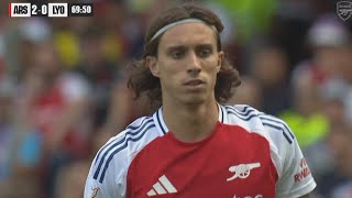 Riccardo Calafiori Arsenal DEBUT vs Lyon  2425 [upl. by Eimma298]