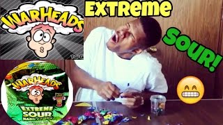 EXTREMELY SOUR WARHEAD CHALLENGE [upl. by Eiramanna85]