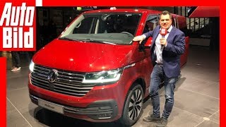 VW Bus T61 Bulli 2019 Facelift  Weltpremiere  Sitzprobe  Details [upl. by Crandale]