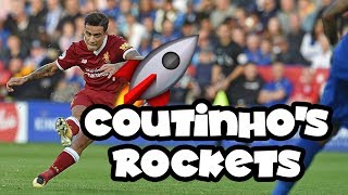 Philippe Coutinhos stunning Premier League goals from outside the box  Pick your favourite [upl. by Ecyoj]