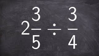 How to divide a mixed number by a fraction [upl. by Ahsaenat]