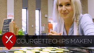 Gezonde courgette chips maken [upl. by Gnilrad]