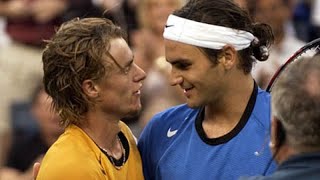 Roger Federer vs Lleyton Hewitt 2004 US Open Final Highlights [upl. by Wesa]