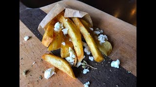 Greek Fries in Olive Oil amp Feta Cheese  Christine Cushing [upl. by Hairas]