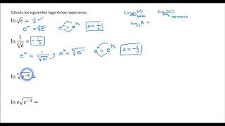 CÁLCULO DE LOGARITMOS NEPERIANOS O NATURALES [upl. by Bela]